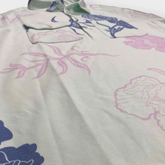 Nike SB Floral Skateboard Polo Shirt Blue Green Pink DM0169-394 Mens size M New - Picture 3 of 10